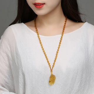 Citrine Pixiu Pendant – A Symbol of Abundance, Protection & Inner Balance