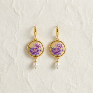 Imperial Peony Drop Earrings