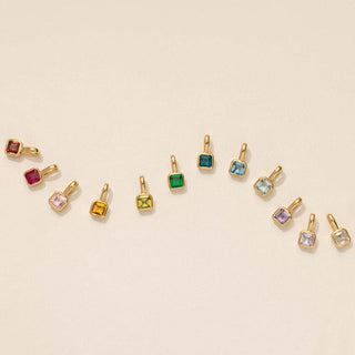 Celestial Birthstone Charm