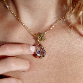 Crystal Capsule Pendant Necklace