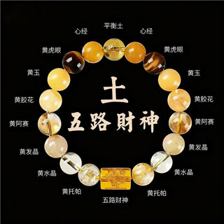 Five Elements Balance Bracelet – Multi-Gemstone Bracelet for Harmony, Stability & Intentional Living