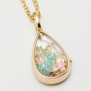 Crystal Capsule Pendant Necklace